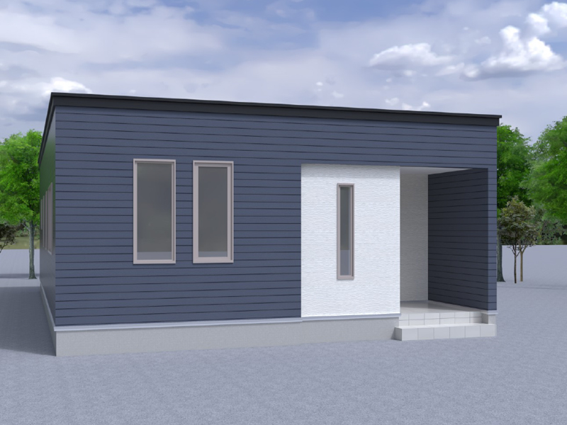 HIRAYA - リビングがメイン動線の平屋タイプ規格住宅。